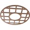 Ekena Millwork O'Neal Wood Fretwork Pierced Ceiling Medallion, Walnut, 18"OD x 6 1/2"ID x 1/4"T CMWP18X18X0250ONWA - alternate 4